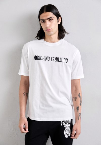 MOSCHINO T-shirt imprimé - fantasia bianco
