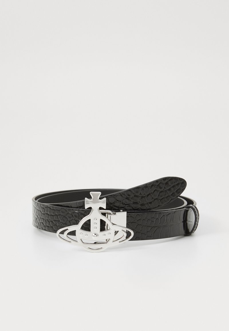 Vivienne Westwood LINE ORB BUCKLE BELT UNISEX - Belt - black - Zalando