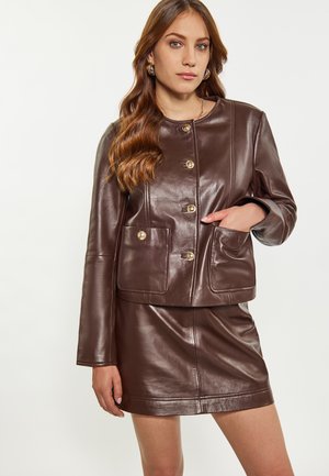 faina Bőrdzseki - braun