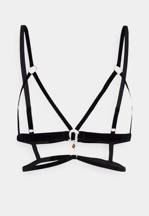 SIMONE OPEN SOFT BRA - Triangle bra - black/gold