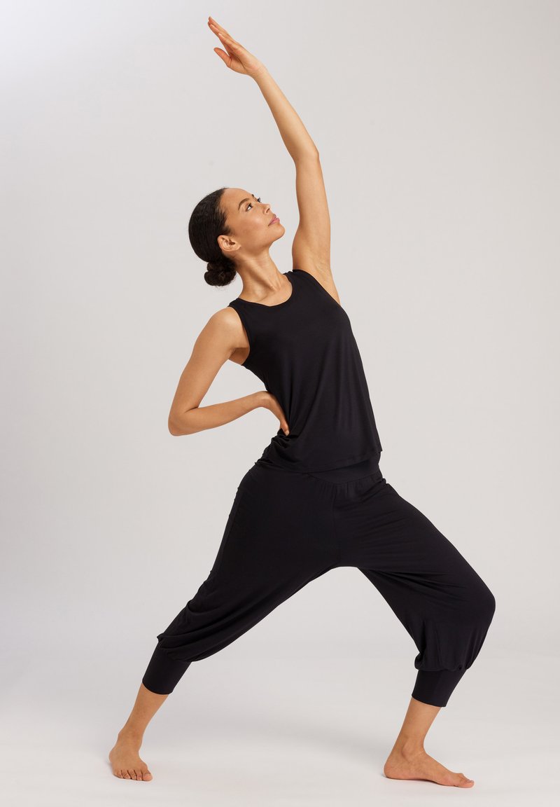 Gonna Pantaloni Donna Svasati Per Yoga E Danza - Tessuto Elasticizzato, Design A Due Pezzi