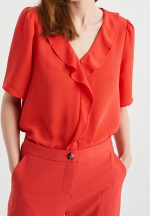 Skjortebluser - mottled light red