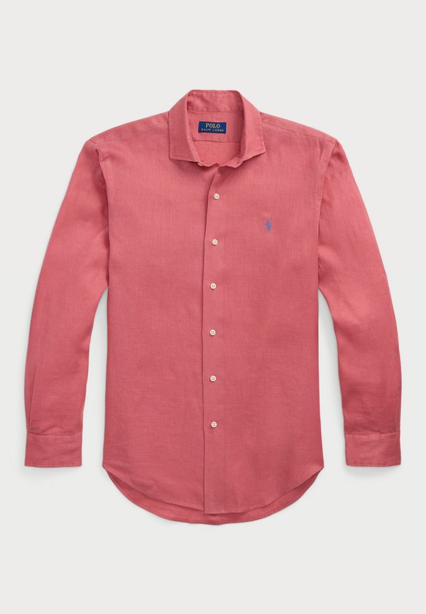 SLIM FIT LINEN SHIRT - Shirt - adirondack berry4