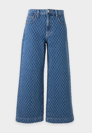 GAP, WIDE LEG DOBBY  - Τζιν χαλαρής εφαρμογής - blue denim