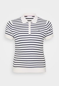 CABLE FINE - Pikeepaita - ivory/dark night navy