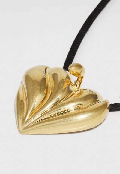 HUGO KREIT PISTIL HEART NECKLACE - Colier - vintage gold-coloured