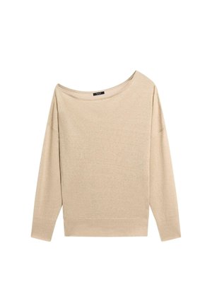 Massimo Dutti, FLOWING OFF-THE-SHOULDER SWEATER - Pullover - brown