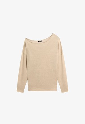 Massimo Dutti, FLOWING OFF-THE-SHOULDER SWEATER - Pullover - brown