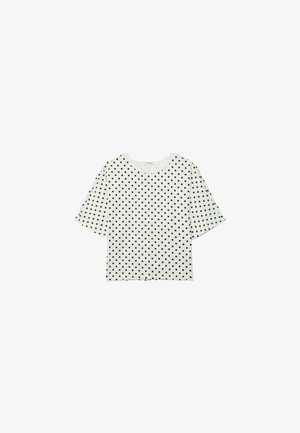 Stradivarius, JAPANESE SHORT SLEEVE T-SHIRT 07063630 - T-shirts basic - mottled blue