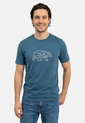 FORSBERG FINNSON MIT BRUSTLOGO - T-shirt print - blue-grey