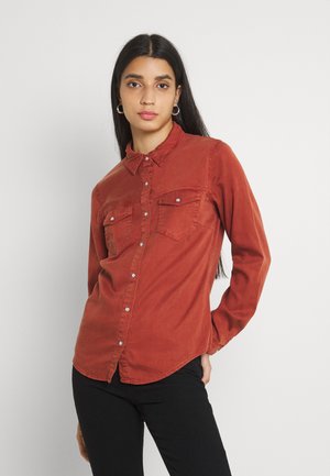 VIBISTA - Camicia - burnt henna