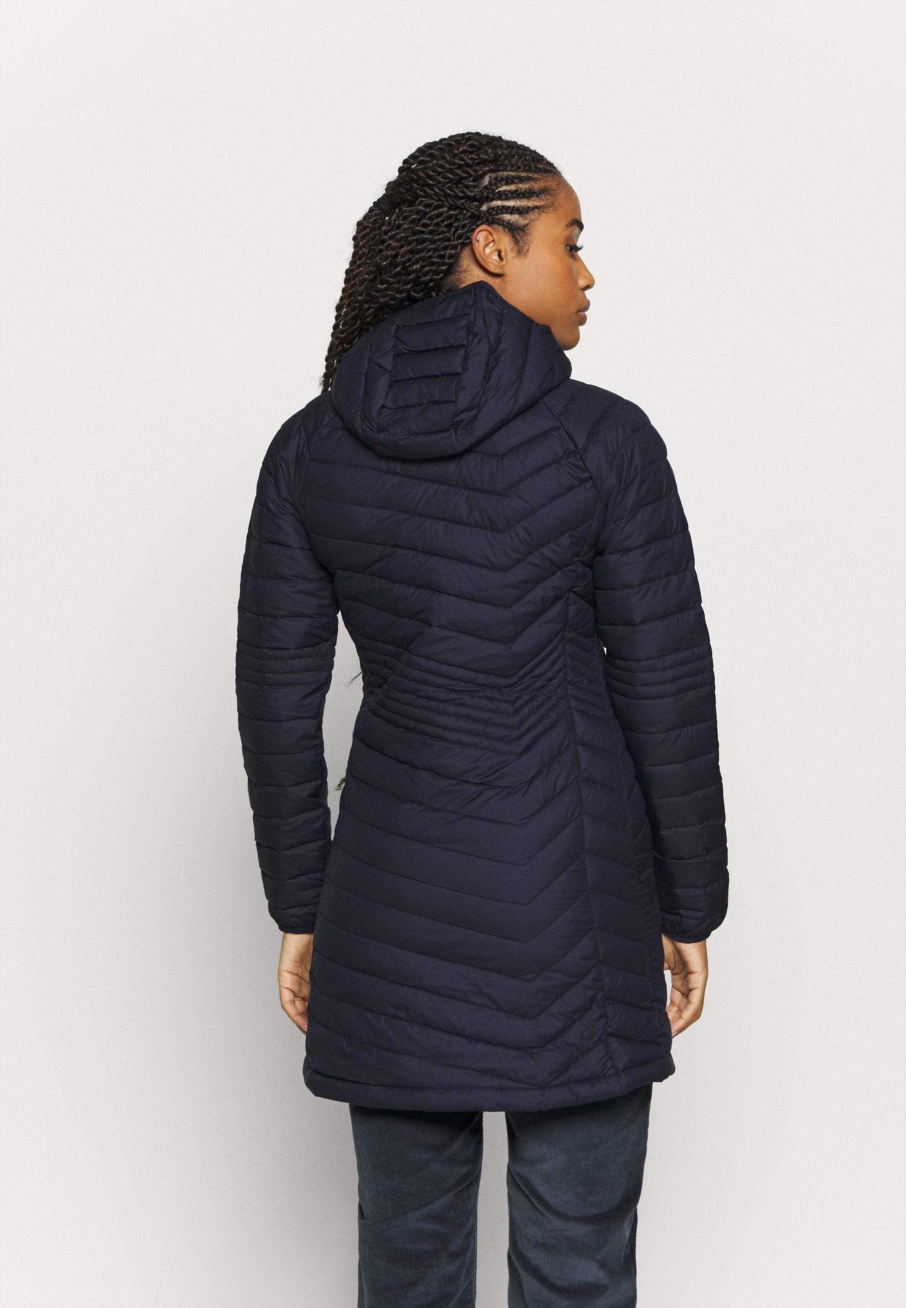 Columbia POWDER LITE MID JACKET - Abrigo de invierno - dark nocturnal/azul  marino - Zalando.es