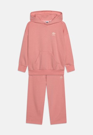adidas Originals HOODIE KIDS UNISEX SET - Spodnji deli trenirk - semi pink spark