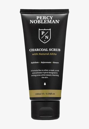 CHARCOAL SCRUB WITH NATURAL AHAS - Peelingi do ciała i twarzy