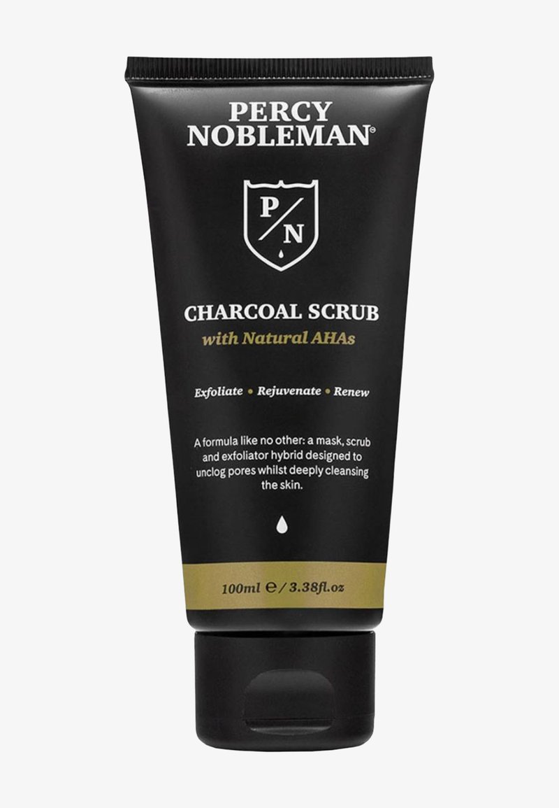 Percy Nobleman - CHARCOAL SCRUB WITH NATURAL AHAS - Peeling, Powiększ