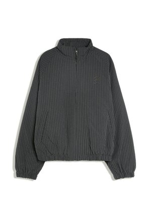 Bershka, CHECK PRINT ZIP-UP - JACKET - Veste mi-saison - black