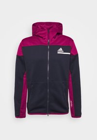 adidas Performance Felpa con zip - dark blue