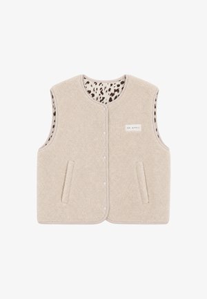 OH APRIL, MAGNOLIA REVERSIBLE FLEECE VEST - Chaleco - off white cow