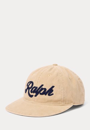 APPLIQUÉD TWILL BALL CAP - Gorra - cafe tan