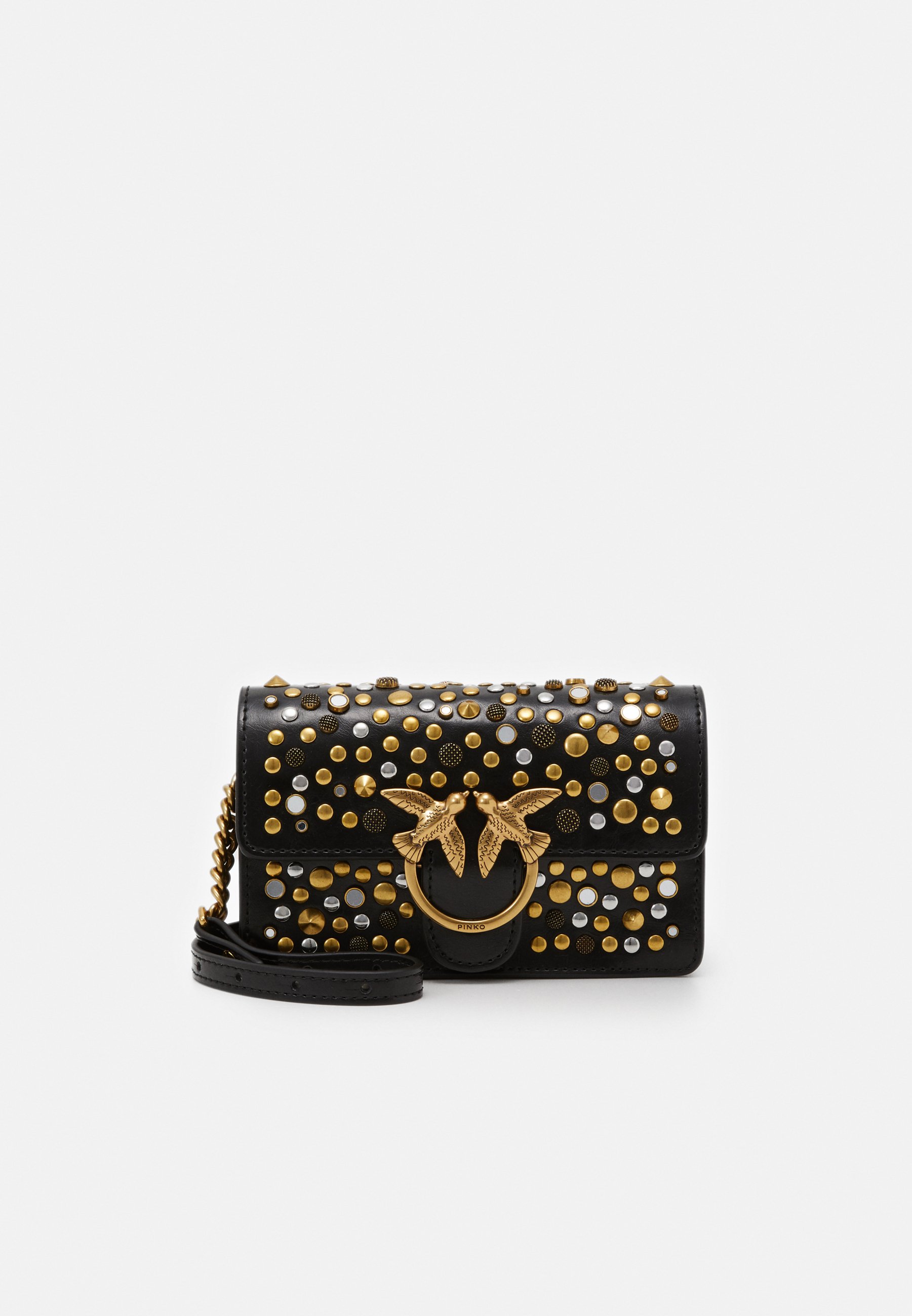 Pinko LOVE BABY ICON NEW STUDS VINTAGE Skulderveske Pinko LOVE BABY SIMPLY SETA Skulderveske black Zalando.no