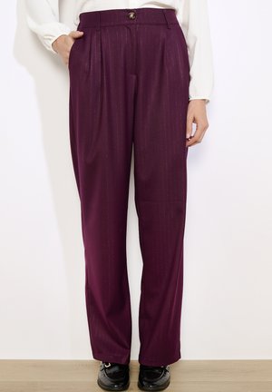 TAILORED WIDE - Kelnės - bordeaux wine