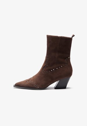 Kaubojske/motorističke gležnjače - dark brown