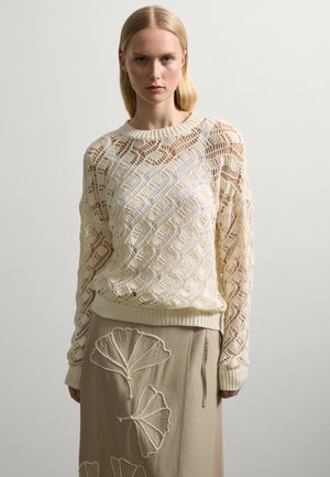 Strickpullover - cream white