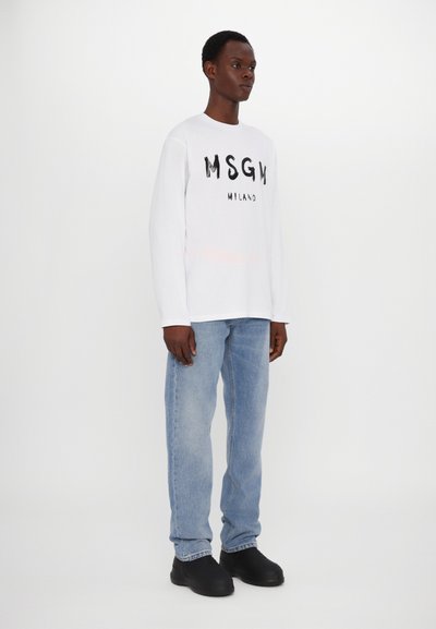 MSGM T-shirt à manches longues - optical white