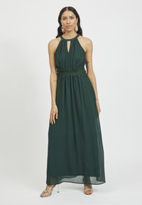 VILA VIMILINA HALTERNECK NOOS - Dolga obleka - pine grove