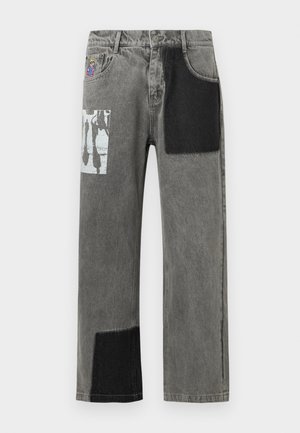 SUN FADED RUNNING MAN - Jeans Straight Leg - gray