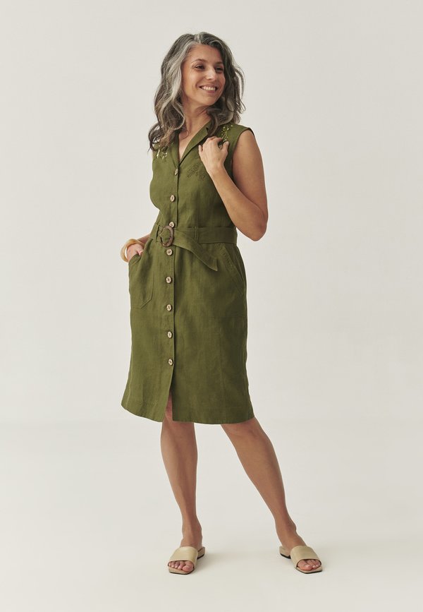 SOFORINA - Blusenkleid - khaki