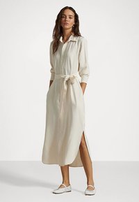 Polo Ralph Lauren SATIN SHIRTDRESS - Paitamekko - mascarpone cream