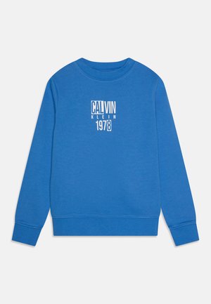 Calvin Klein Jeans GOOD LEVEL GRAPHIC UNISEX - Sweatshirt - mesmerizing blue
