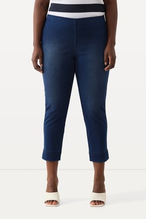 Ulla Popken CAPRI SIENNA SPLITJES  - Leggings - donkerblauw