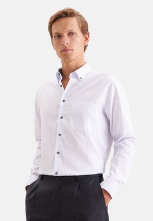 Seidensticker REGULAR - DOBBY STRIPE - Chemise - light blue
