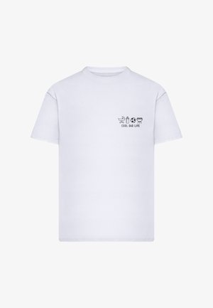 Mister Tee, COOL DAD LIFE OVERSIZE TEE - T-shirt con stampa - white