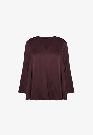 Elena Mirò, BLUSA STRETCH - Bluse - bordeaux