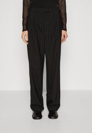 PAULINA HIGH WAIST STRAIGHT PANTS - Pantaloni - black