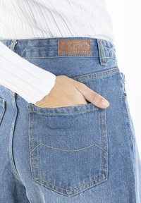 Rica Lewis TAILLE HAUTE BARB - Short en jean - bleu