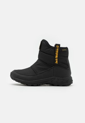 WOODLAND TEXAPORE MID UNISEX - Hiking shoes - black/burly yellow