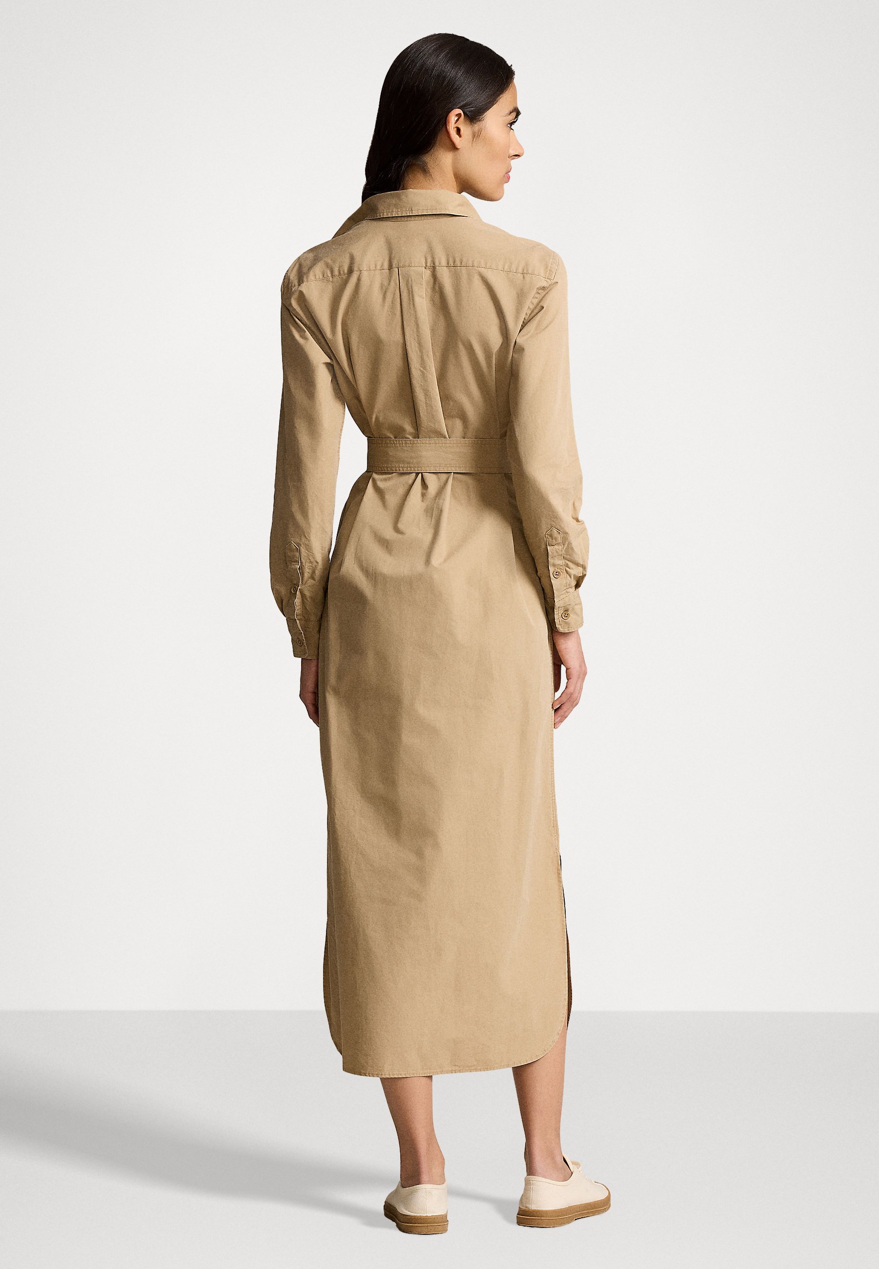 Polo Ralph Lauren BELTED COTTON MIDI SHIRTDRESS - Shirt