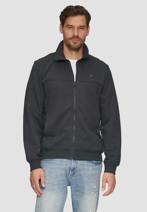 MIT LOGO-DETAIL - Sweatjacke - schiefergrau