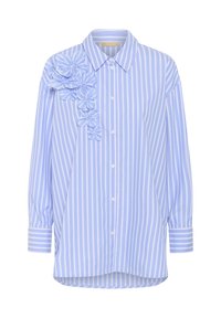 LORA - Gombos blúz - blue white stripe