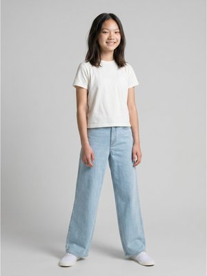 TOM TAILOR, TTWIDELEG - Flared Jeans - clean bleached blue denim