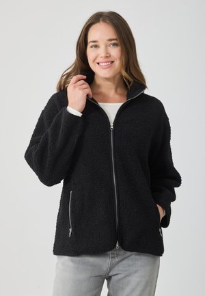 Flísová bunda - 19-3907 tcx true black