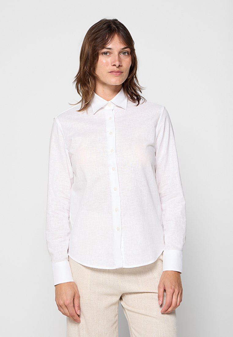 Le Jardin Du Lin Overhemdblouse wit