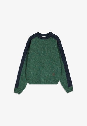 Bobo Choses, COLOR BLOCK - Pullover - mottled dark green
