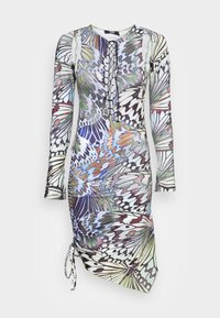 Jaded London VELVET HANKY DRESS WITH LACE UP DETAIL - Vestido de cocktail / Vestido de festa - multi