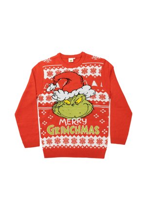 THE GRINCH WEIHNACHTS MERRY GRINCHMAS WINTER UGLY - Jumper - rot