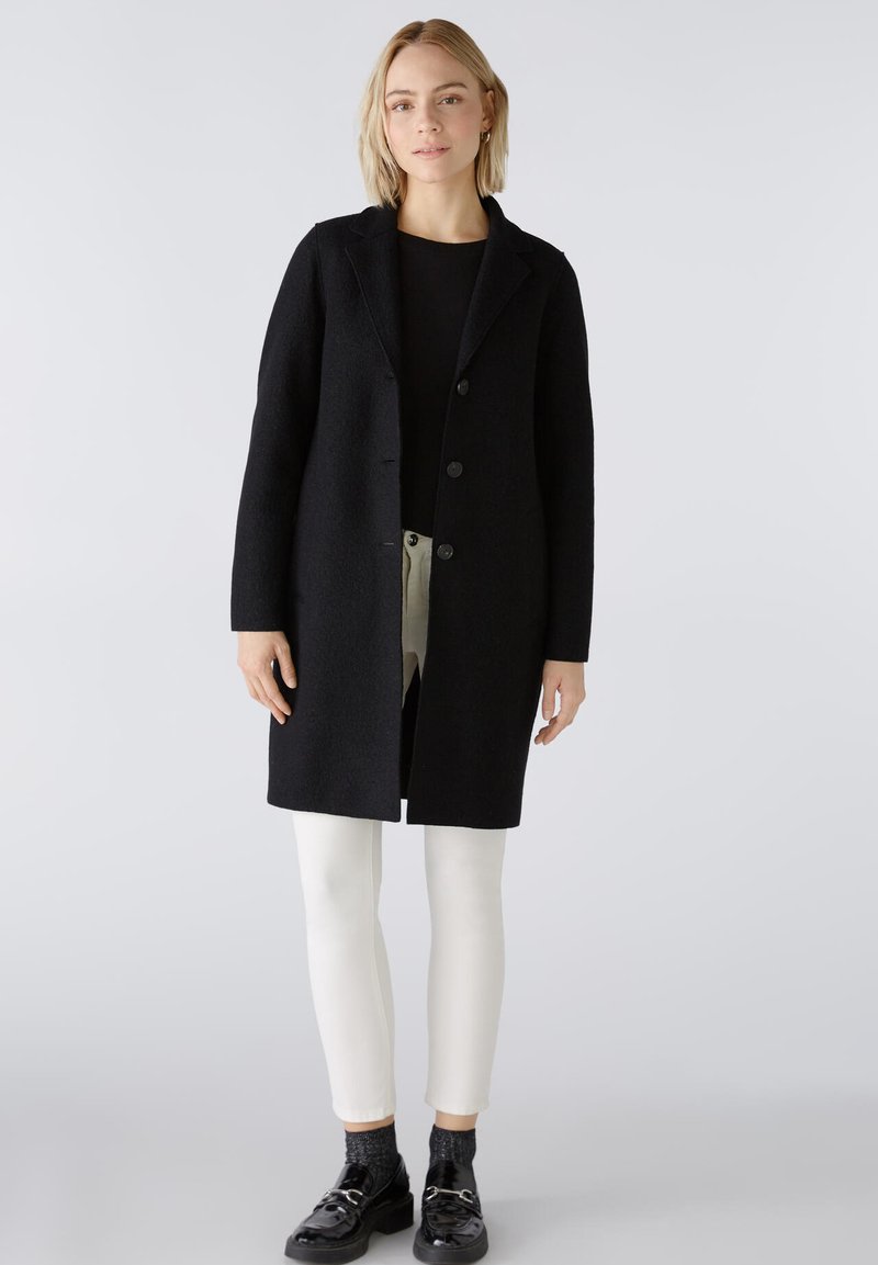 Oui MAYSON - Klassischer Mantel - black/schwarz - Zalando.de